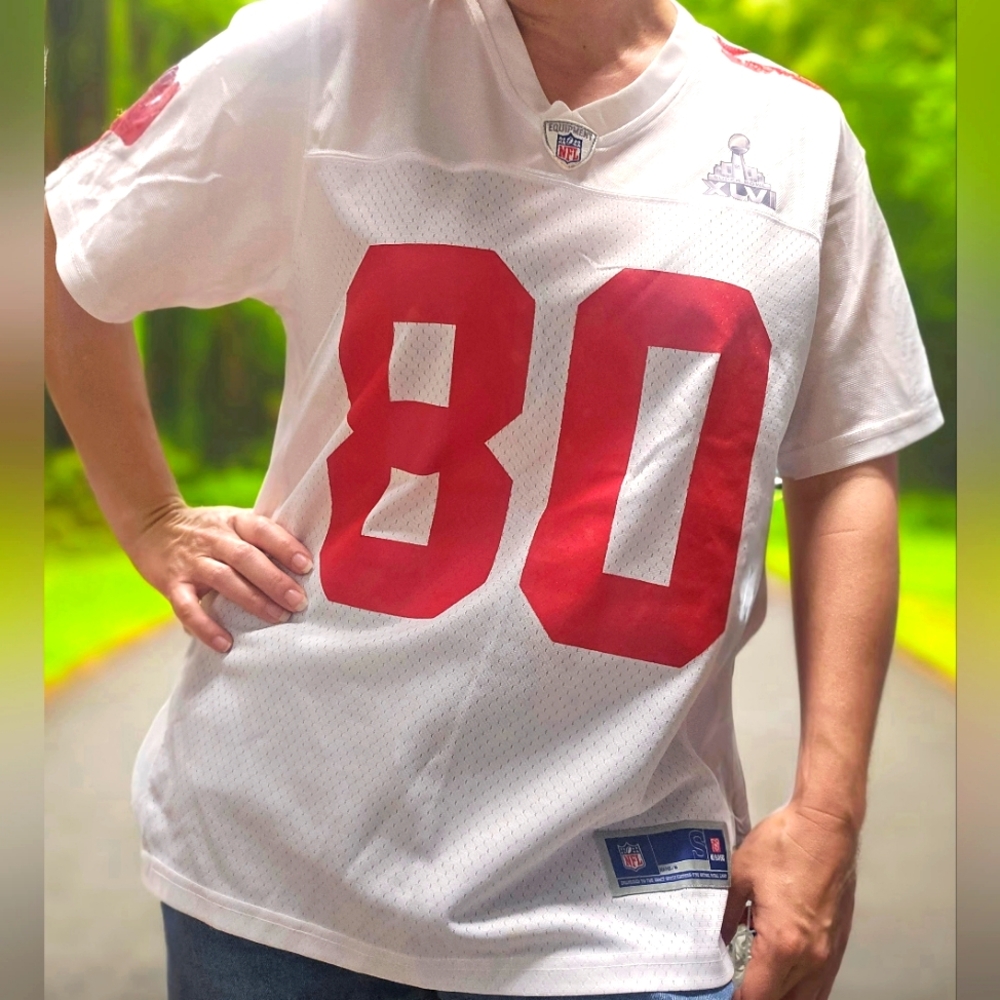 White and Red NFL Jersey